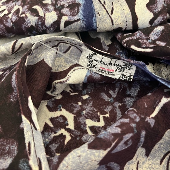 NWOT Free People Worth the Wait Floral Maxi Dress Dark Night XL Satin Slip - Picture 10 of 15